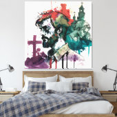 Impressão em Tela Canvas Afdruk (Insitu (Slaapkamer))