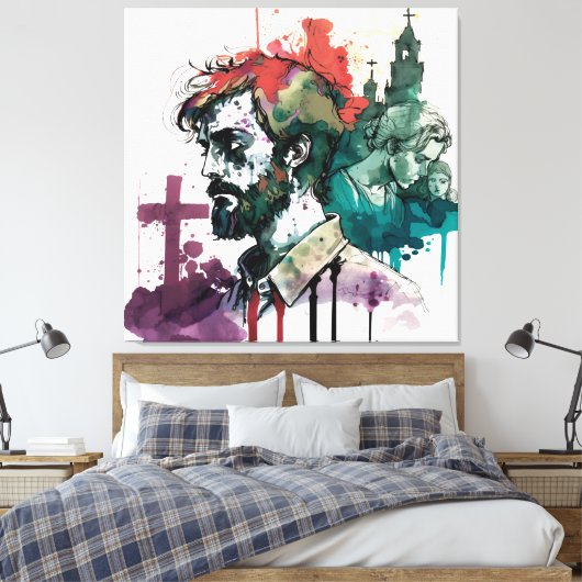 Impressão em Tela Canvas Afdruk (Insitu (Slaapkamer))