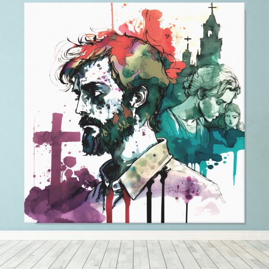 Impressão em Tela Canvas Afdruk (Insitu (Houten vloer))