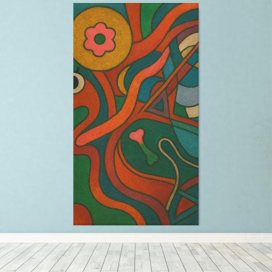 impressão em Tela Canvas Afdruk (Insitu (Houten vloer))