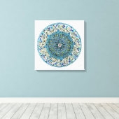 Impressão Em Tela Mandala Essência Floral Canvas Afdruk (Insitu (Houten vloer))