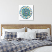 Impressão Em Tela Mandala Essência Floral Canvas Afdruk (Insitu (Slaapkamer))