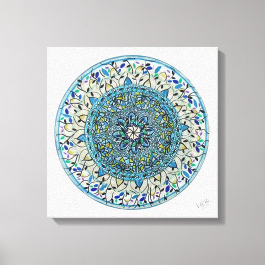 Impressão Em Tela Mandala Essência Floral Canvas Afdruk (Voorkant)