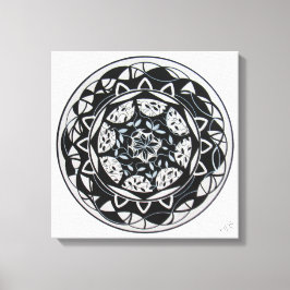 Impressão Em Tela Painel Mandala Serenidade Floral Canvas Afdruk