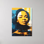 Impressão Em Tela Quadro Rosto de mulher Abstrato Canvas Afdruk (Voorkant)