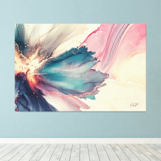 Impressão Em Tela Quadros a Natureza e Seus Abstra Canvas Afdruk (Insitu (Houten vloer))