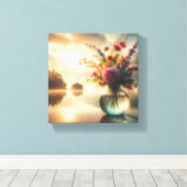 Impressão em Tela Vaso Canvas Afdruk (Insitu (Houten vloer))