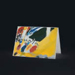 Impressie III (Concert) van Wassily Kandinsky Kaart<br><div class="desc">Impressie III (Concert) (1911) van Wassily Kandinsky. Een antieke abstract-expressionistische schilderij met een prachtige verzameling kleuren en vormen.</div>