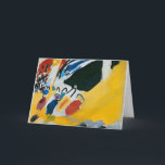 Impressie III (Concert) van Wassily Kandinsky Kaart<br><div class="desc">Impressie III (Concert) (1911) van Wassily Kandinsky. Een antieke abstract-expressionistische schilderij met een prachtige verzameling kleuren en vormen.</div>