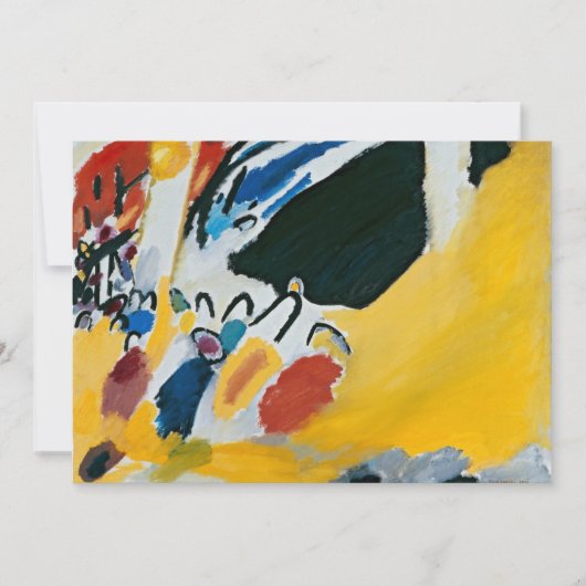 Impressie III (Concert) van Wassily Kandinsky Kaart (Voorkant)