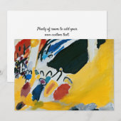 Impressie III (Concert) van Wassily Kandinsky Kaart (Voorkant / Achterkant)