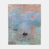 Impressie, Sunrise, Claude Monet Fleece Deken (Voorkant)