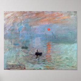 Impressie, Sunrise, Claude Monet Poster
