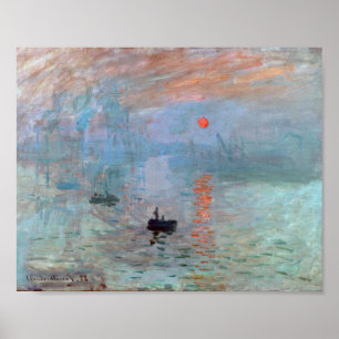 Impressie, Sunrise, Claude Monet Poster