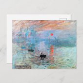 Impressie, Sunrise door Claude Monet Briefkaart (Voorkant / Achterkant)