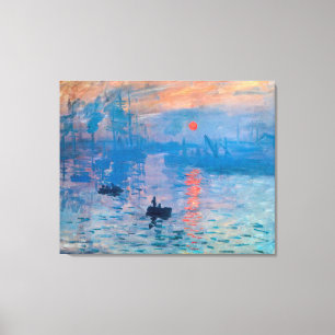 Impressie, Sunrise door Claude Monet Canvas Afdruk