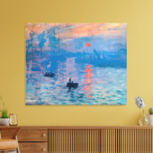 Impressie, Sunrise door Claude Monet Canvas Afdruk (Insitu (Woonkamer))
