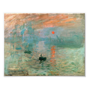 Impressie, Sunrise door Claude Monet Foto Afdruk
