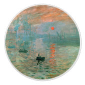 Impressie, Sunrise door Claude Monet Keramische Knop (Voorkant)