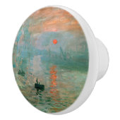 Impressie, Sunrise door Claude Monet Keramische Knop (Rechts)