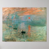 Impressie, Sunrise door Claude Monet Poster (Voorkant)