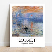 Impressie, Sunrise door Claude Monet Poster