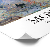 Impressie, Sunrise door Claude Monet Poster (Hoek)