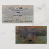 Impressie, Sunrise door Claude Monet Visitekaartje (Voorkant / Achterkant)