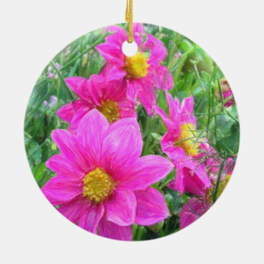 Impressie van Cosmos. Keramisch Ornament (Achterkant)