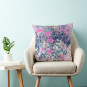 Impressie van een veld met wilde bloemen -Roze Kussen (Stoel)