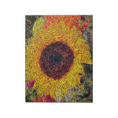 Impressie van een zonnebloempitje notitieblok (Linkerzijde)