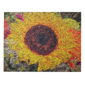 Impressie van een zonnebloempitje notitieblok (Voorkant)