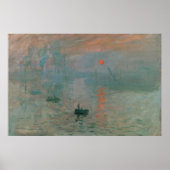 Impressie, Zonsopgang, beroemd schilderij, Poster (Voorkant)