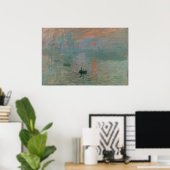 Impressie, Zonsopgang, beroemd schilderij, Poster (Thuiskantoor)