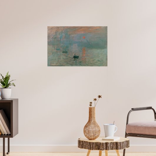 Impressie, Zonsopgang, beroemd schilderij, Poster (Woonkamer 3)