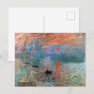 Impressie, zonsopgang Claude Monet Briefkaart