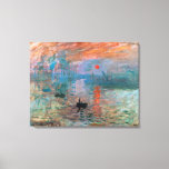 Impressie, zonsopgang | Claude Monet | Canvas Afdruk<br><div class="desc">Impression,  Sunrise is een schilderij van Claude Monet uit 1872.</div>