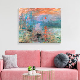 Impressie, zonsopgang | Claude Monet | Canvas Afdruk