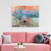 Impressie, zonsopgang | Claude Monet | Canvas Afdruk (Insitu (Woonkamer))