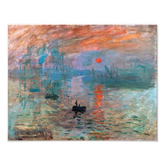 Impressie, zonsopgang | Claude Monet | Foto Afdruk (Voorkant)