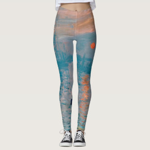 Impressie Zonsopgang Claude Monet  Leggings