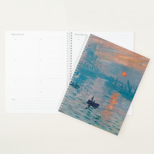 Impressie Zonsopgang Claude Monet Planner (Display)