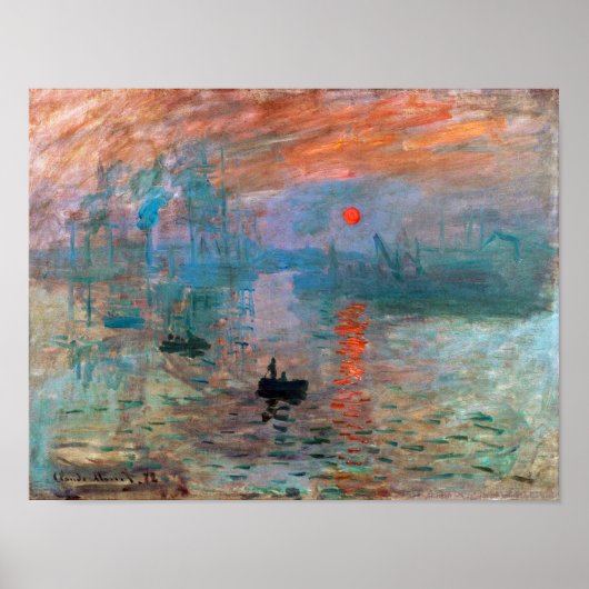 Impressie, zonsopgang | Claude Monet | Poster (Voorkant)