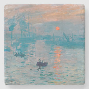 Impressie Zonsopgang Claude Monet  Stenen Onderzetter