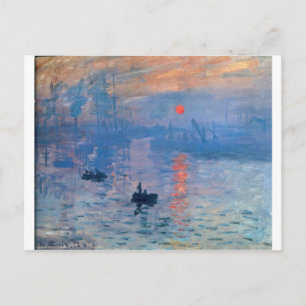 Impressie, zonsopgang door Claude Monet Briefkaart