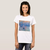 Impressie, zonsopgang door Claude Monet T-shirt (Voorkant volledig)