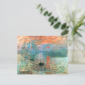 Impressie, zonsopgang, Monet Fine Art Briefkaart (Staand voorkant)