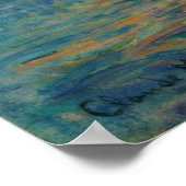 Impressie, zonsopgang van Claude Monet Poster (Hoek)