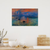 Impressie, zonsopgang van Claude Monet Poster (Keuken)