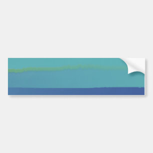 Impressies in het Blauwgroen en blauw Bumpersticker